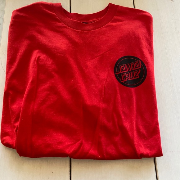 red santa cruz shirt